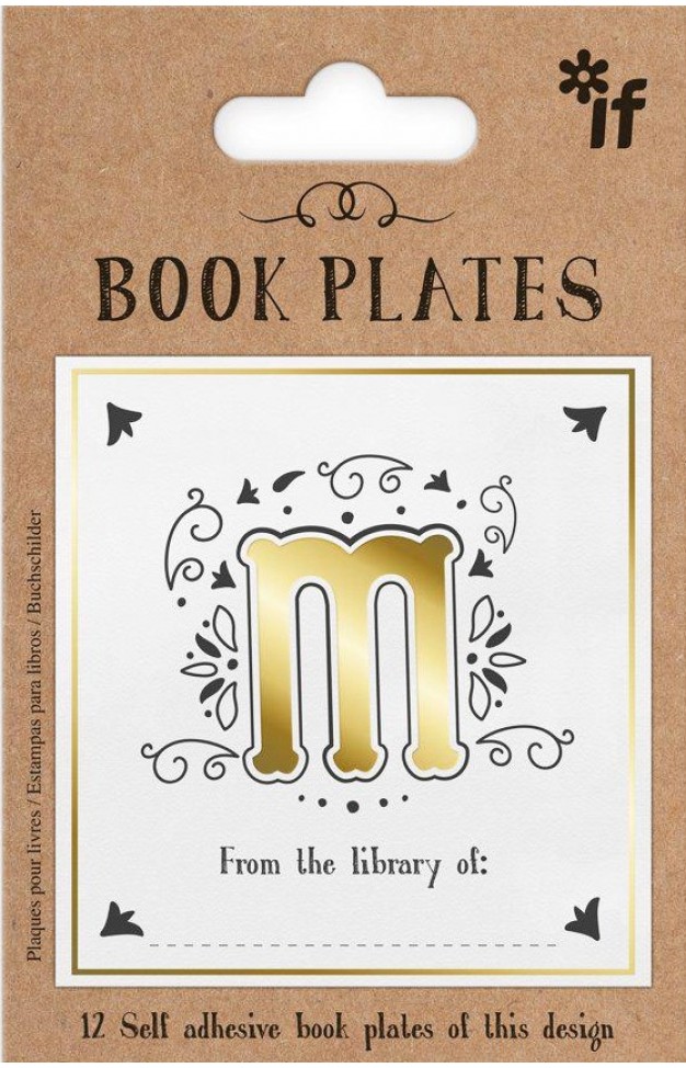 Letter Book Plates  Letter M